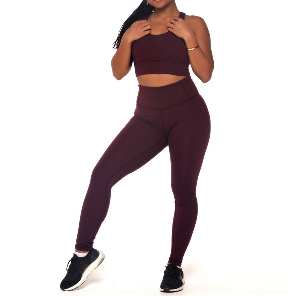 Ethos plum basic leggings